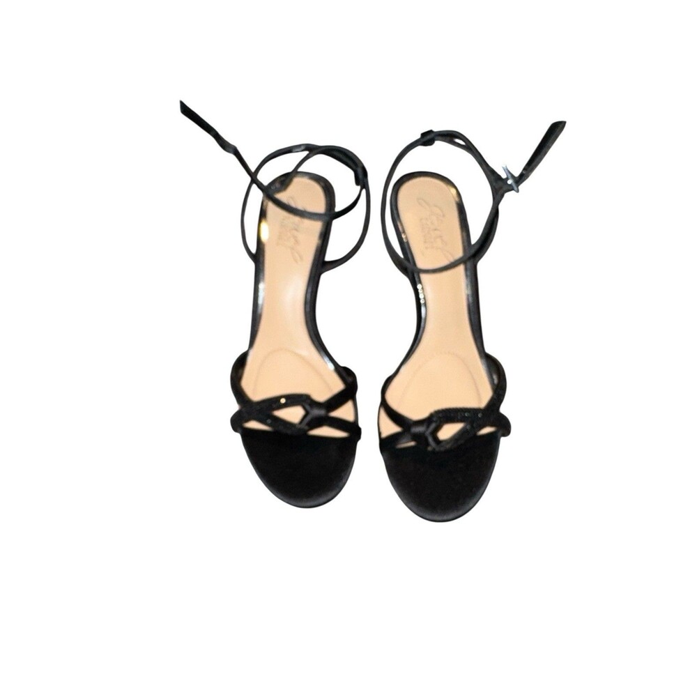 Women’s Size 6- Jewel Badgley Mischka Shoes - Black- Open Toe